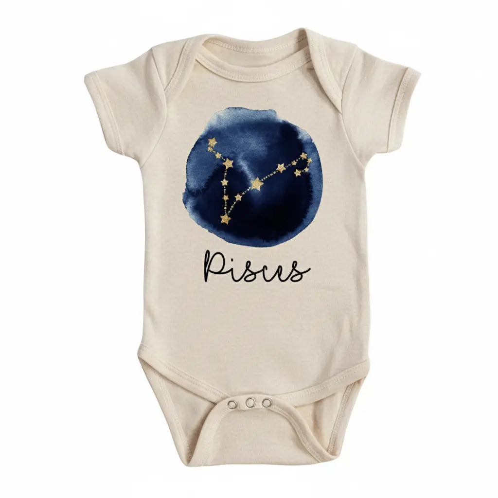 Pisces Zodiac Newborn Baby Onesie® Bodysuit GS1