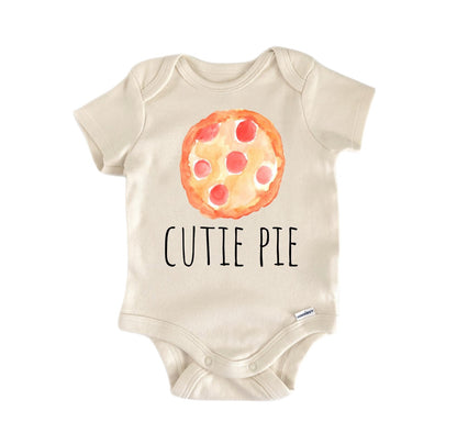 Pizza Pie Heart Newborn Baby Onesie® Bodysuit