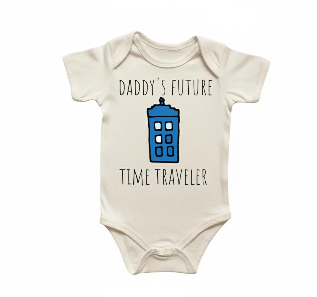 Police Box Time Travel Newborn Baby Onesie® Bodysuit