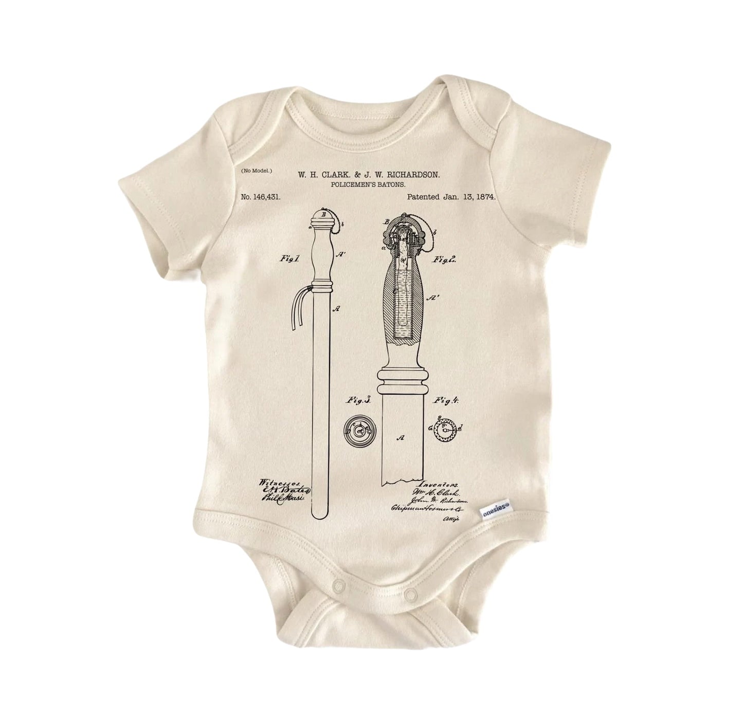 Police Officer Newborn Baby Onesie® Bodysuit