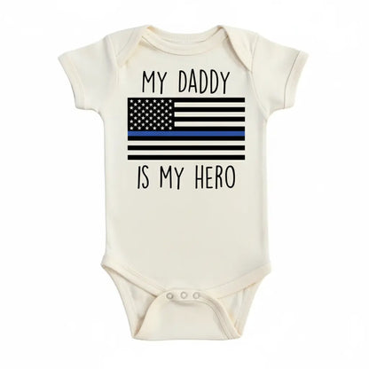 Police Officer Thin Blue Newborn Gift Baby Onesie® Bodysuit