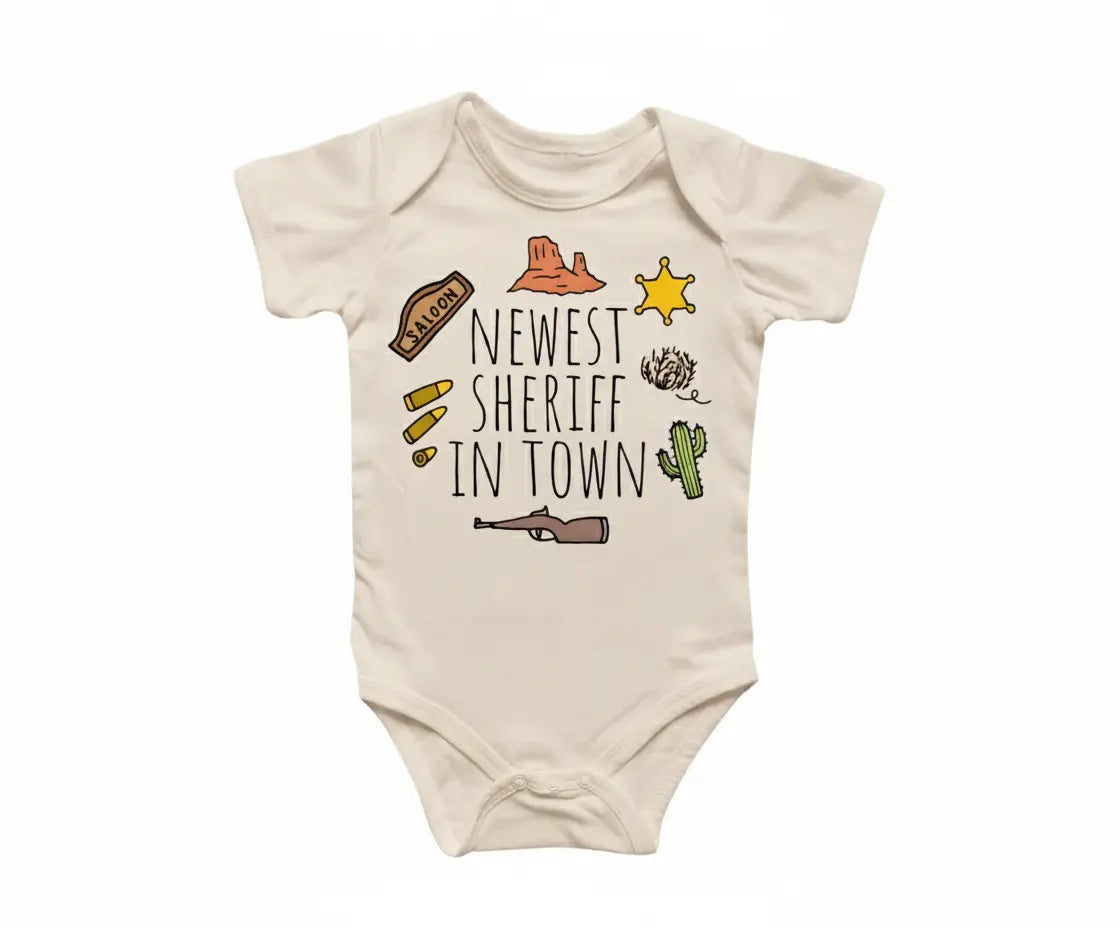 Police Sheriff Newborn Baby Onesie® Bodysuit