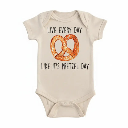 Pretzel Newborn Baby Onesie® Bodysuit GS1