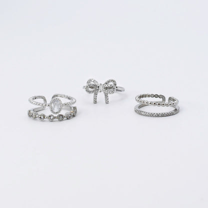 Princess Silver Ring Set