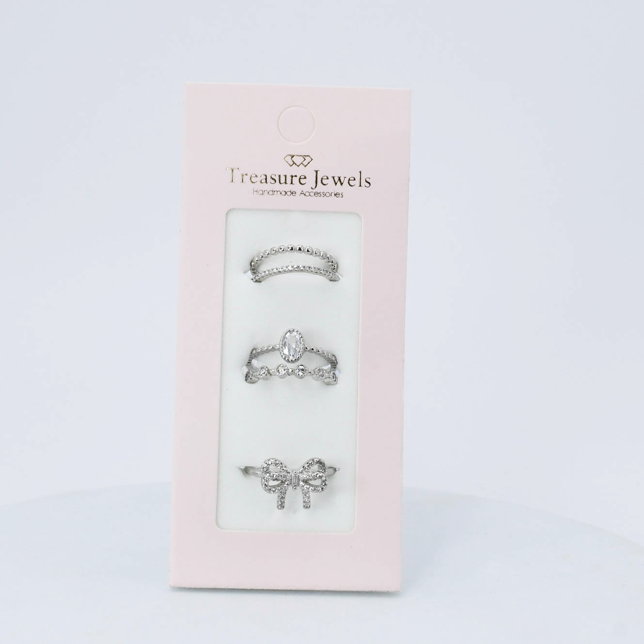 Princess Silver Ring Set