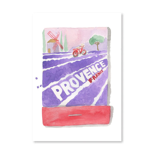 Provence Matchbook Art Print