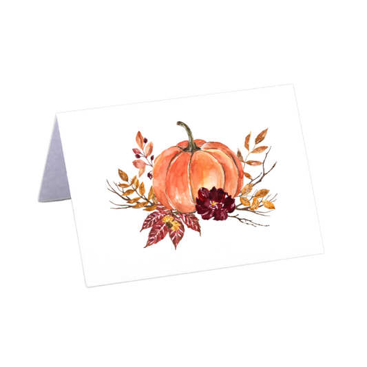 Pumpkin Place Cards