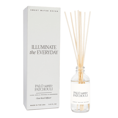 Palo Santo Patchouli Clear Reed Diffuser