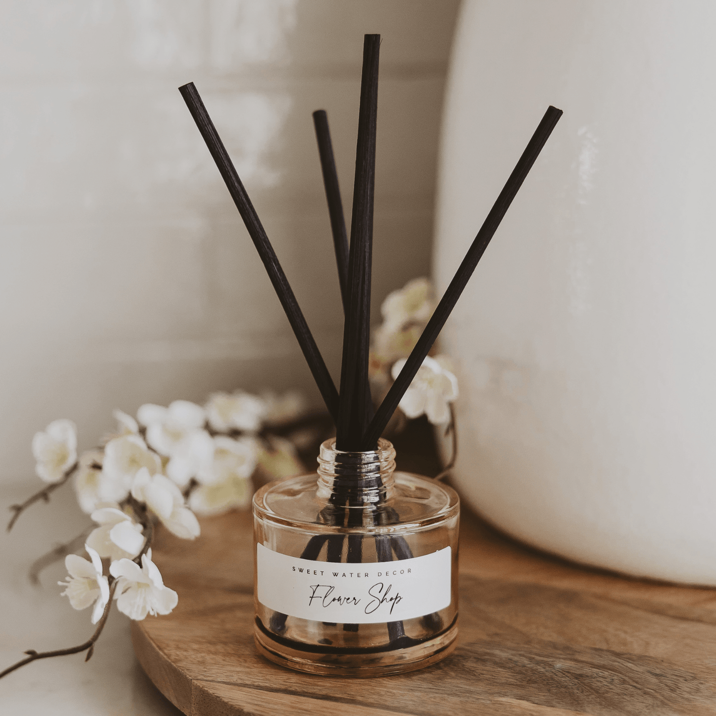 Flower Shop Tinted Glass Jar Reed Diffuser