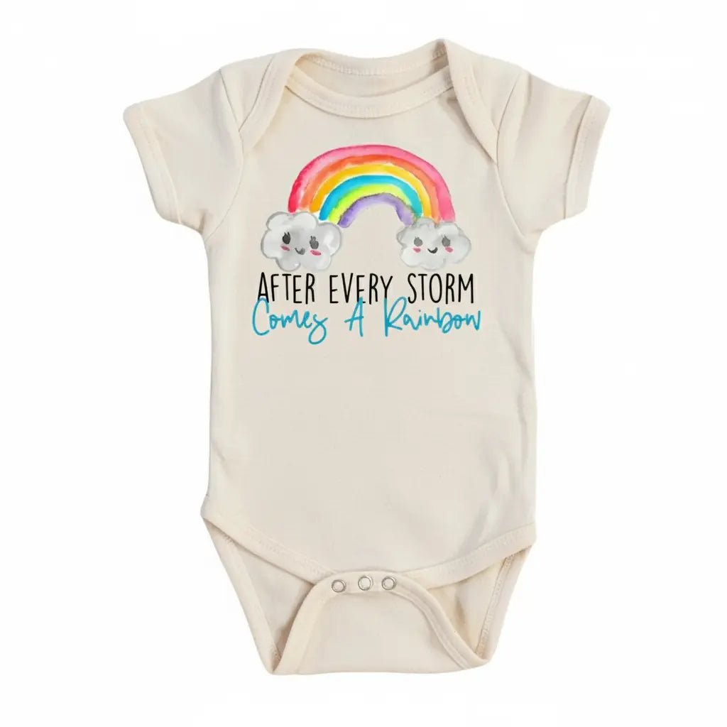 Rainbow Storm Newborn Baby Onesie® Bodysuit