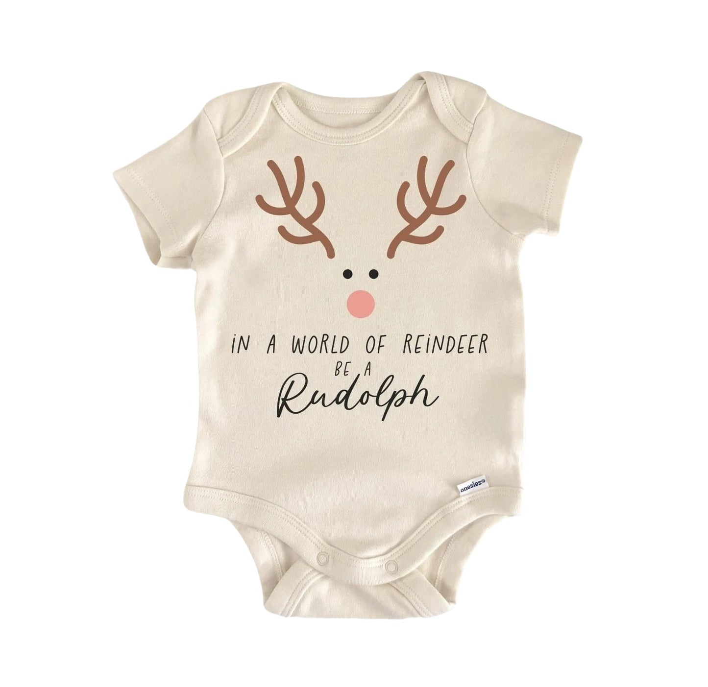 Reindeer Rudolph Newborn Baby Onesie® Bodysuit