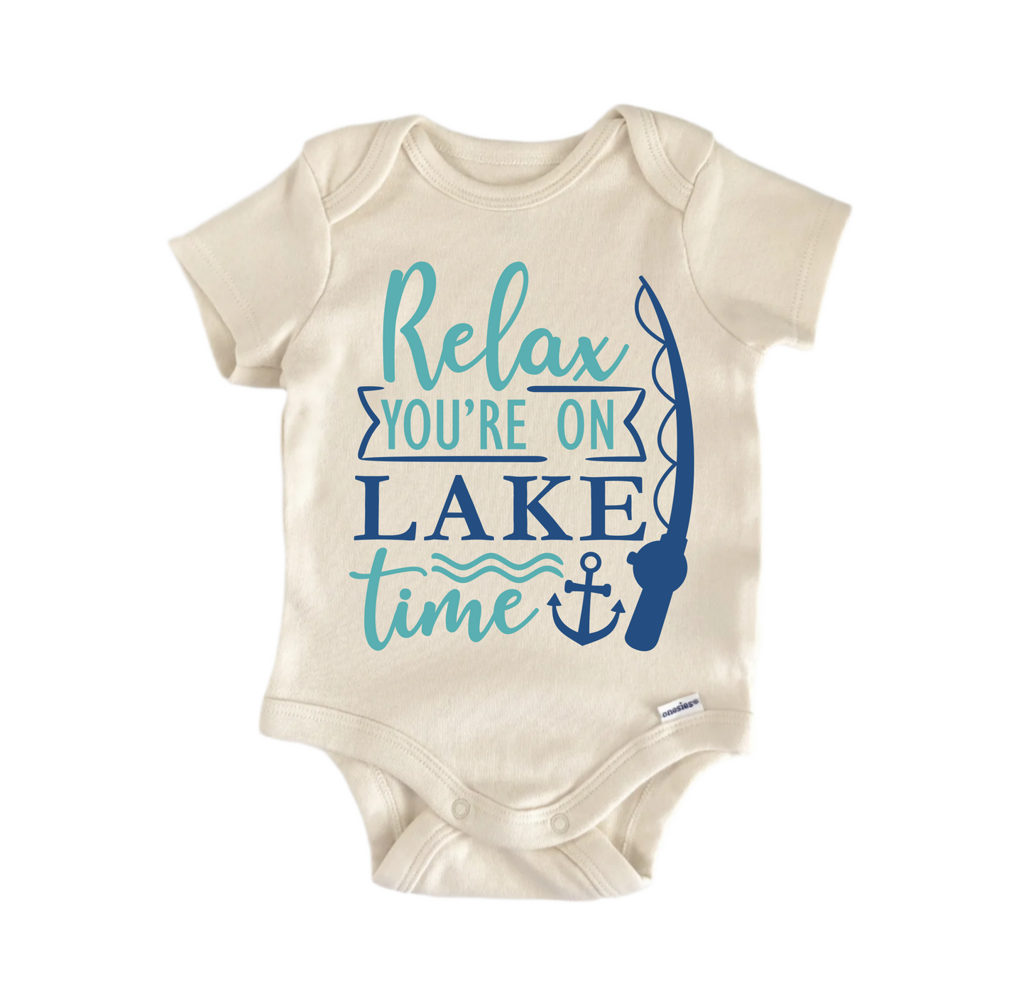 Relax Lake Time Lake Newborn Baby Onesie® Bodysuit
