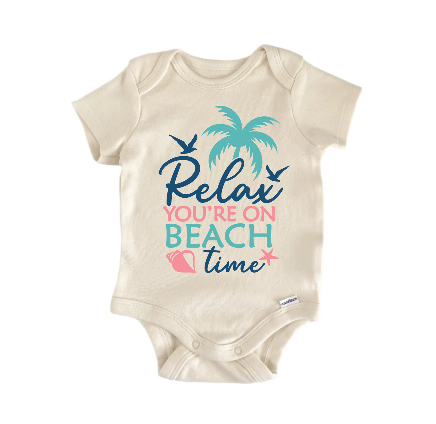 Relax You'Re Beach Time Newborn Baby Onesie® Bodysuit