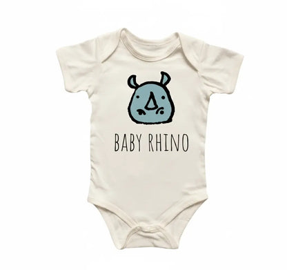 Rhino Safari Newborn Baby Onesie® Bodysuit