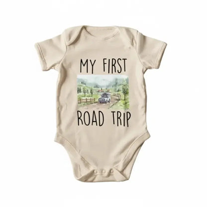 Road Trip Car Newborn Gift Baby Onesie® Bodysuit