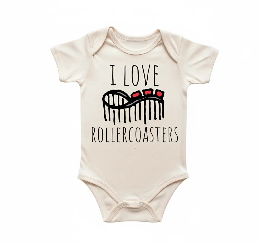 Roller Coaster Theme Park Newborn Gift Baby Onesie® Bodysuit