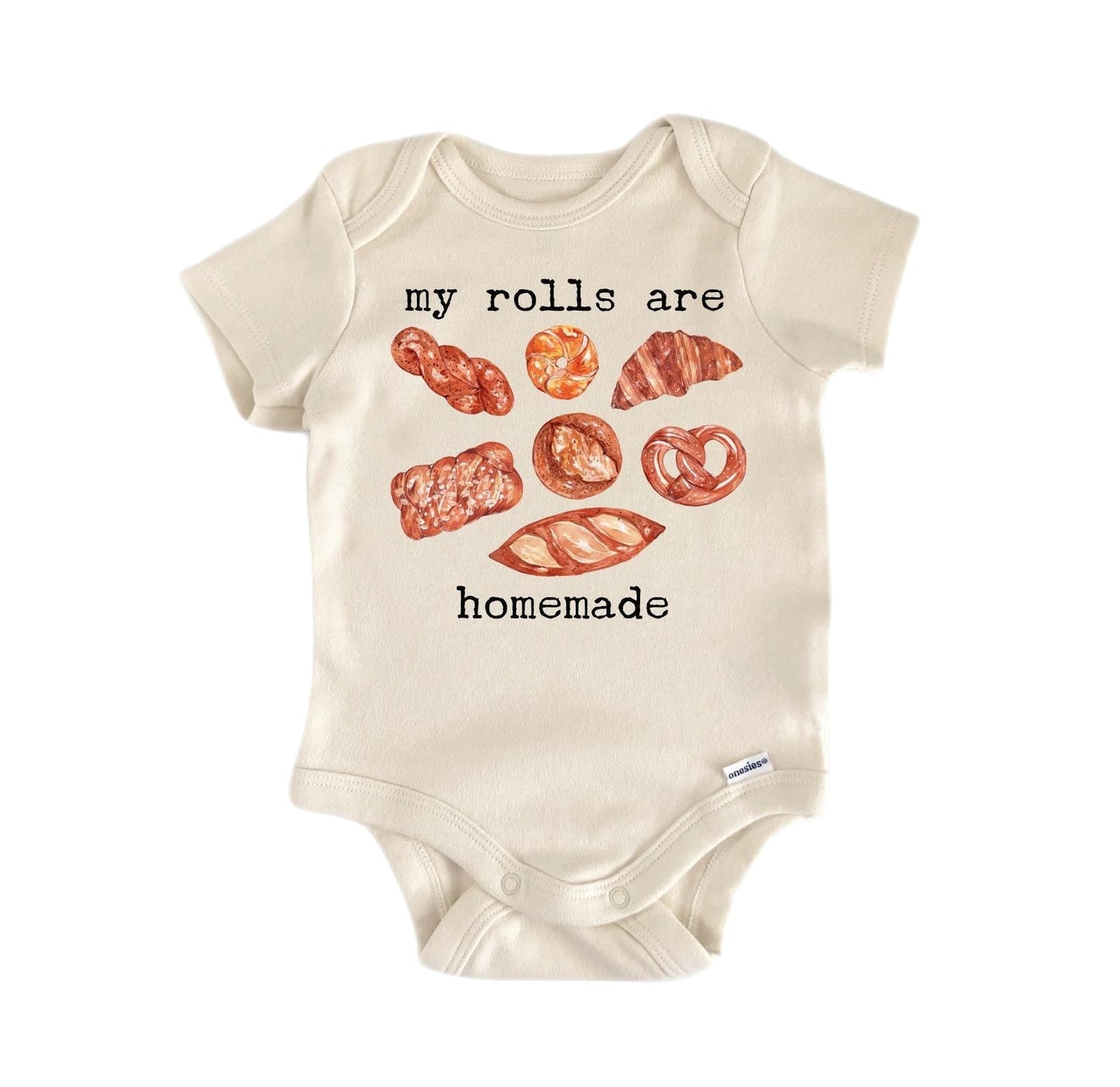 Rolls Homemade Bread Newborn Baby Onesie® Bodysuit