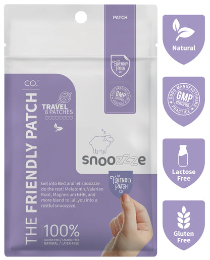 Snooze Melatonin Sleep Patches  - Travel 8 Pack