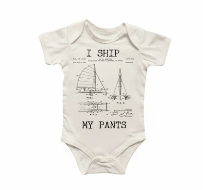Sailboat Nautical Boat Newborn Baby Onesie® Bodysuit