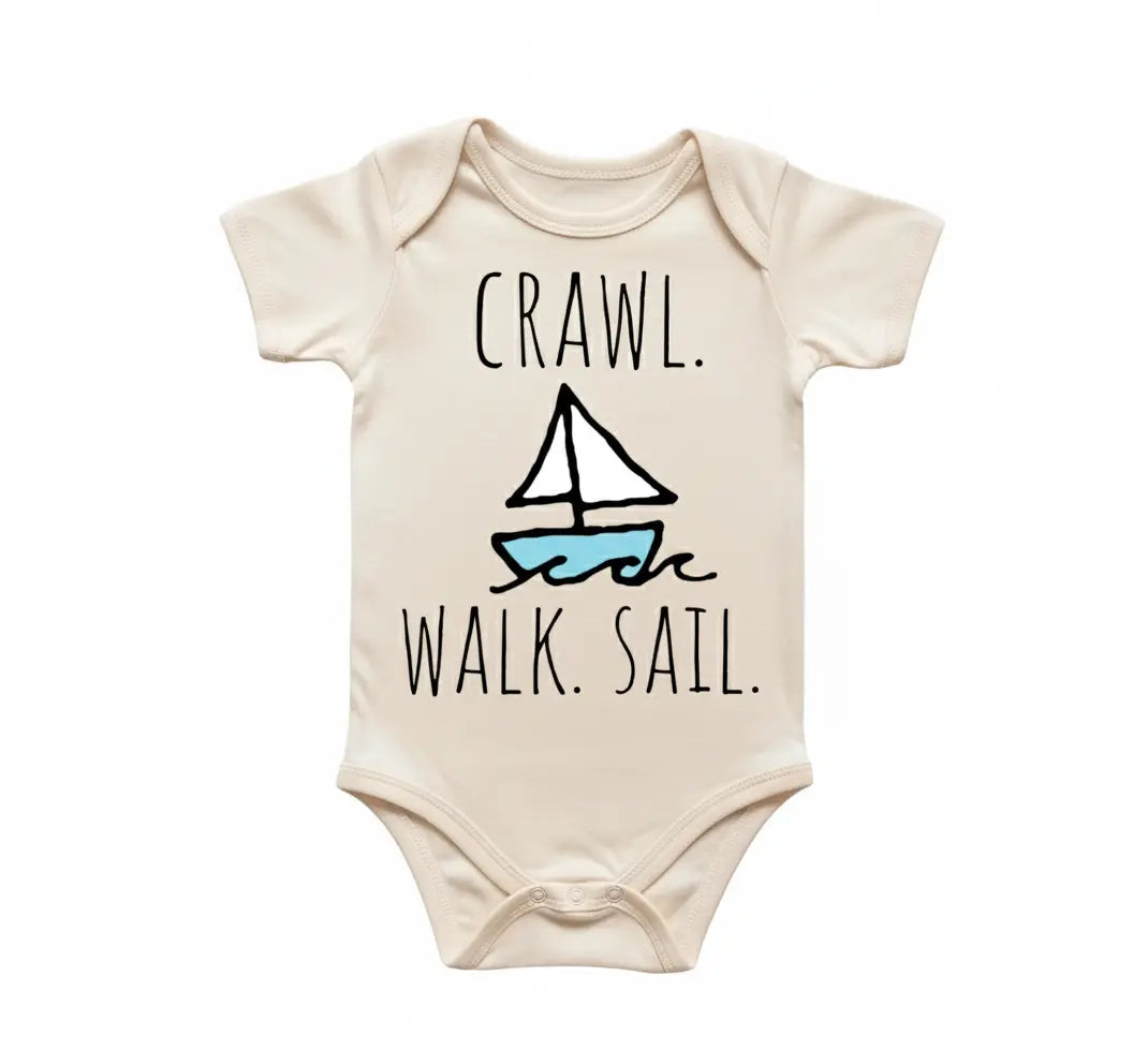Sailboat Sailor Boat Newborn Baby Onesie® Bodysuit