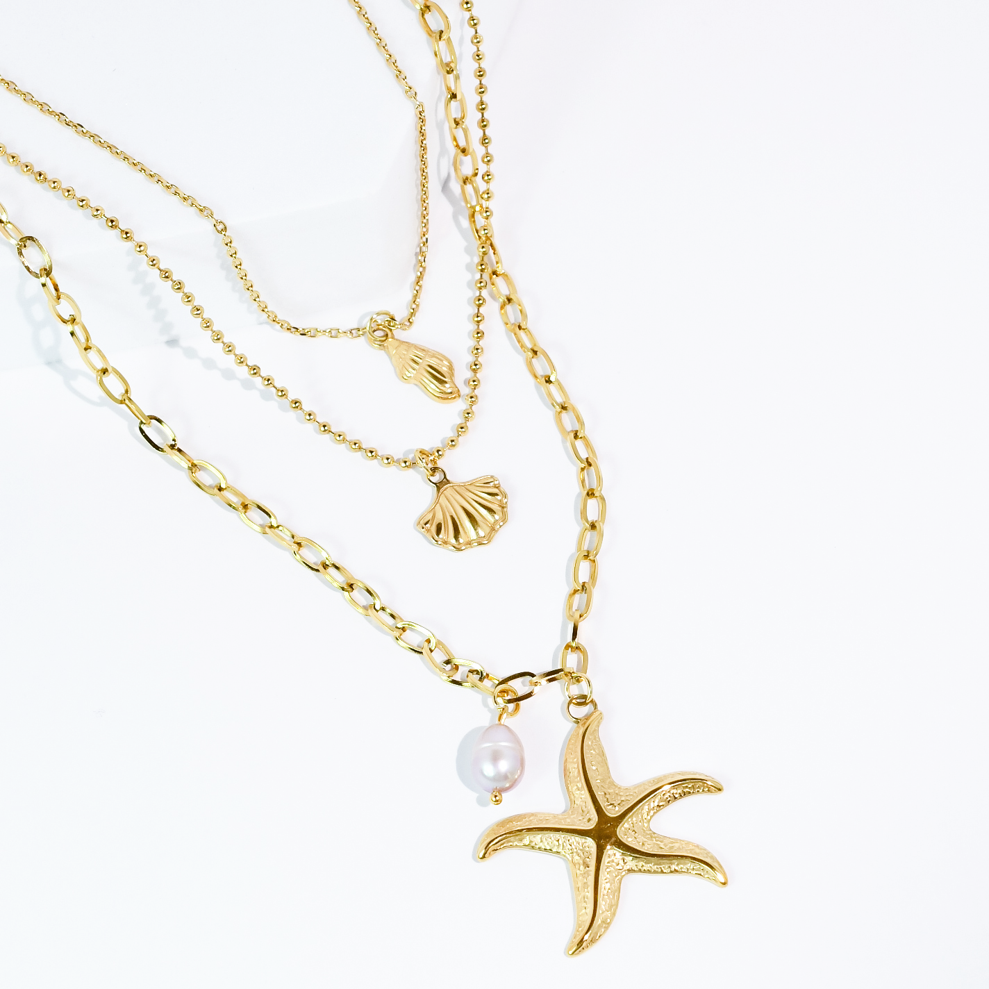 Sandy Shore Layers Necklace