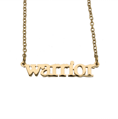 Warrior Cutout Necklace
