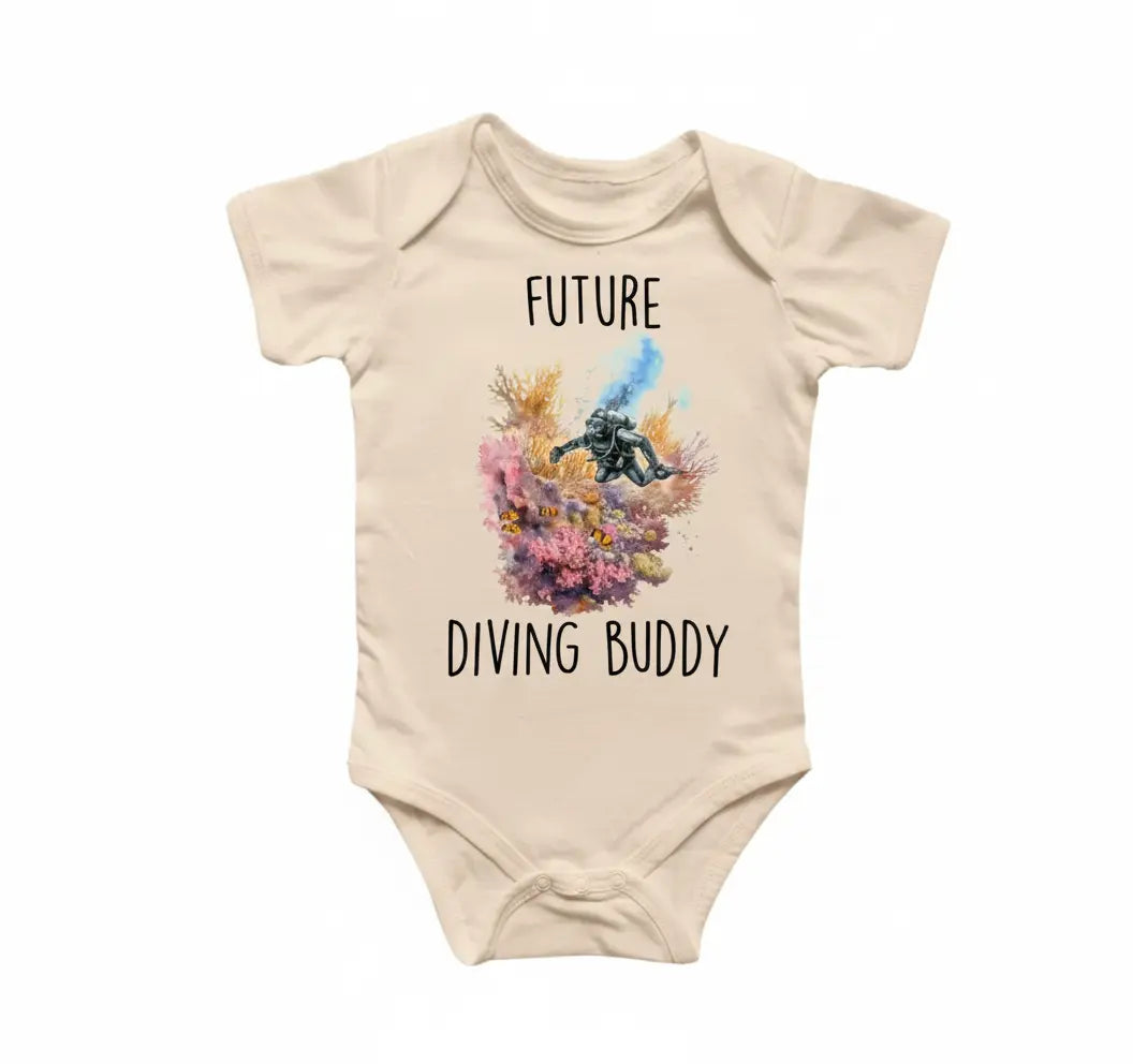 Scuba Diver Newborn Baby Onesie® Bodysuit