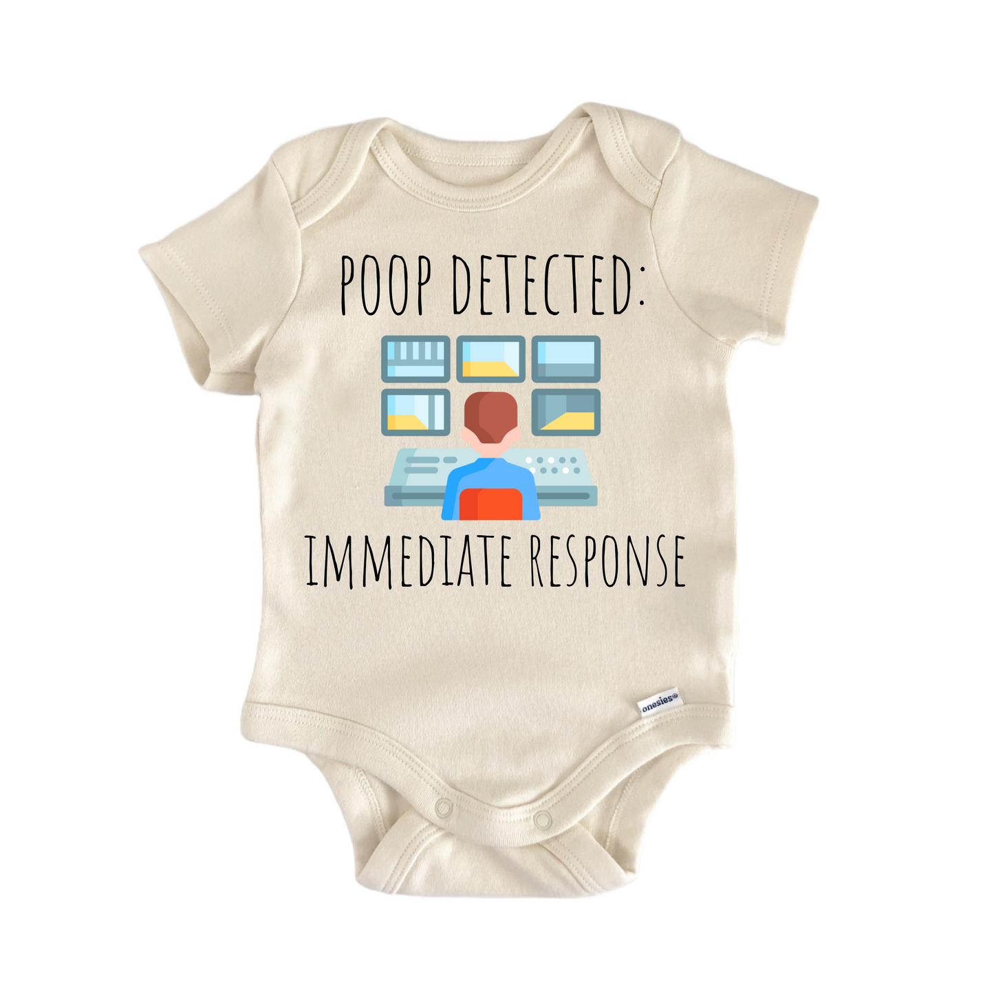 Security Guard Cctv Newborn Baby Onesie® Bodysuit