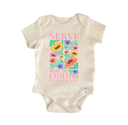 Serve Planeted Jesus Newborn Baby Onesie® Bodysuit