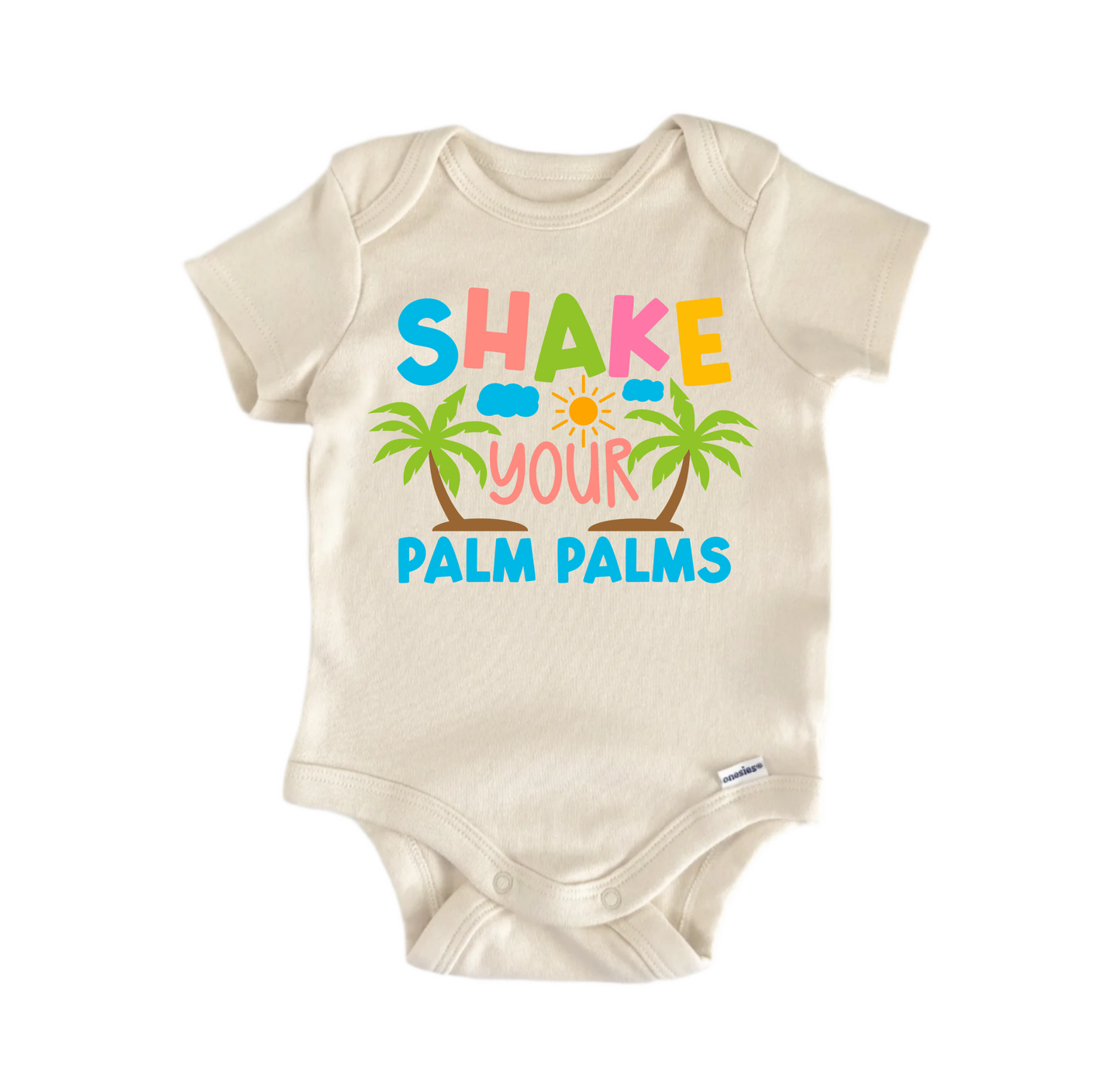 Shake Palm Palms Tropical Newborn Baby Onesie® Bodysuit