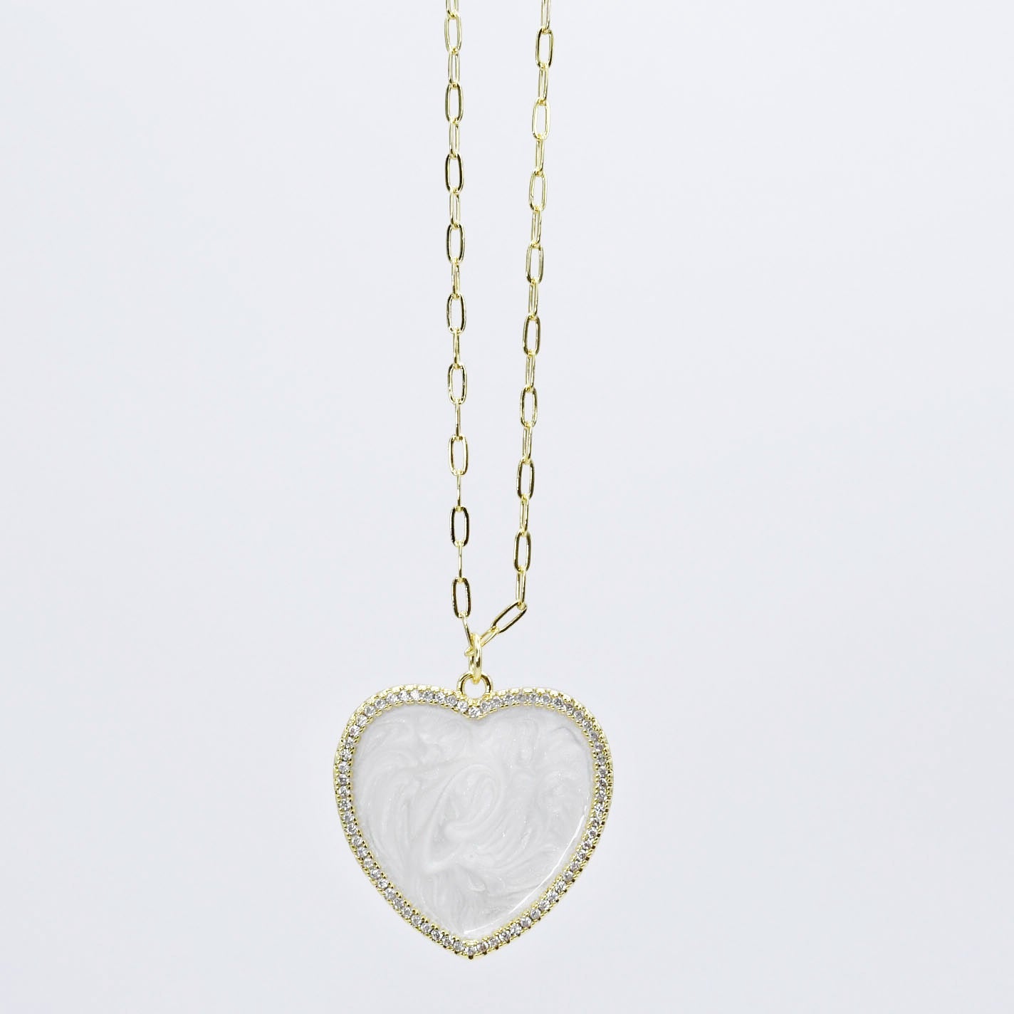 Shimmering Heart Necklace