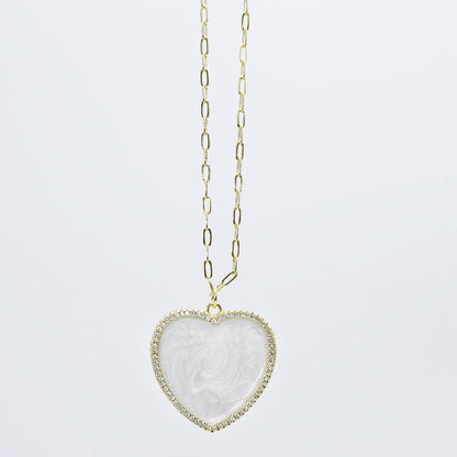 Shimmering Heart Necklace