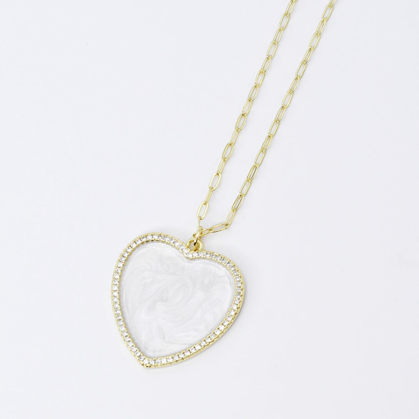 Shimmering Heart Necklace