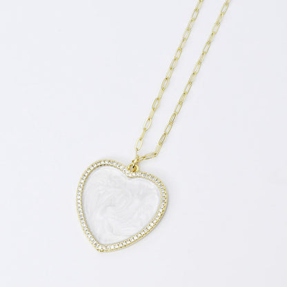 Shimmering Heart Necklace