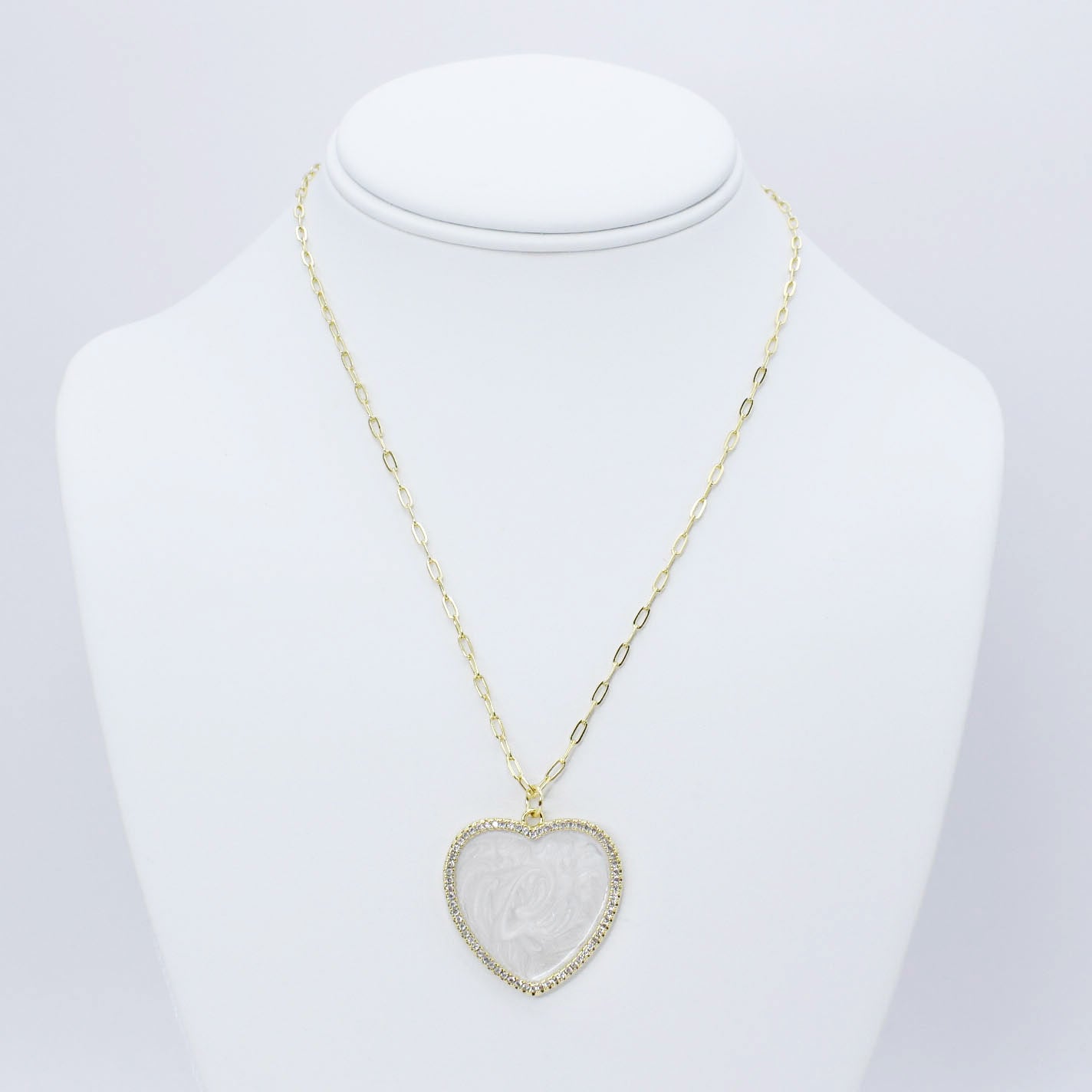 Shimmering Heart Necklace