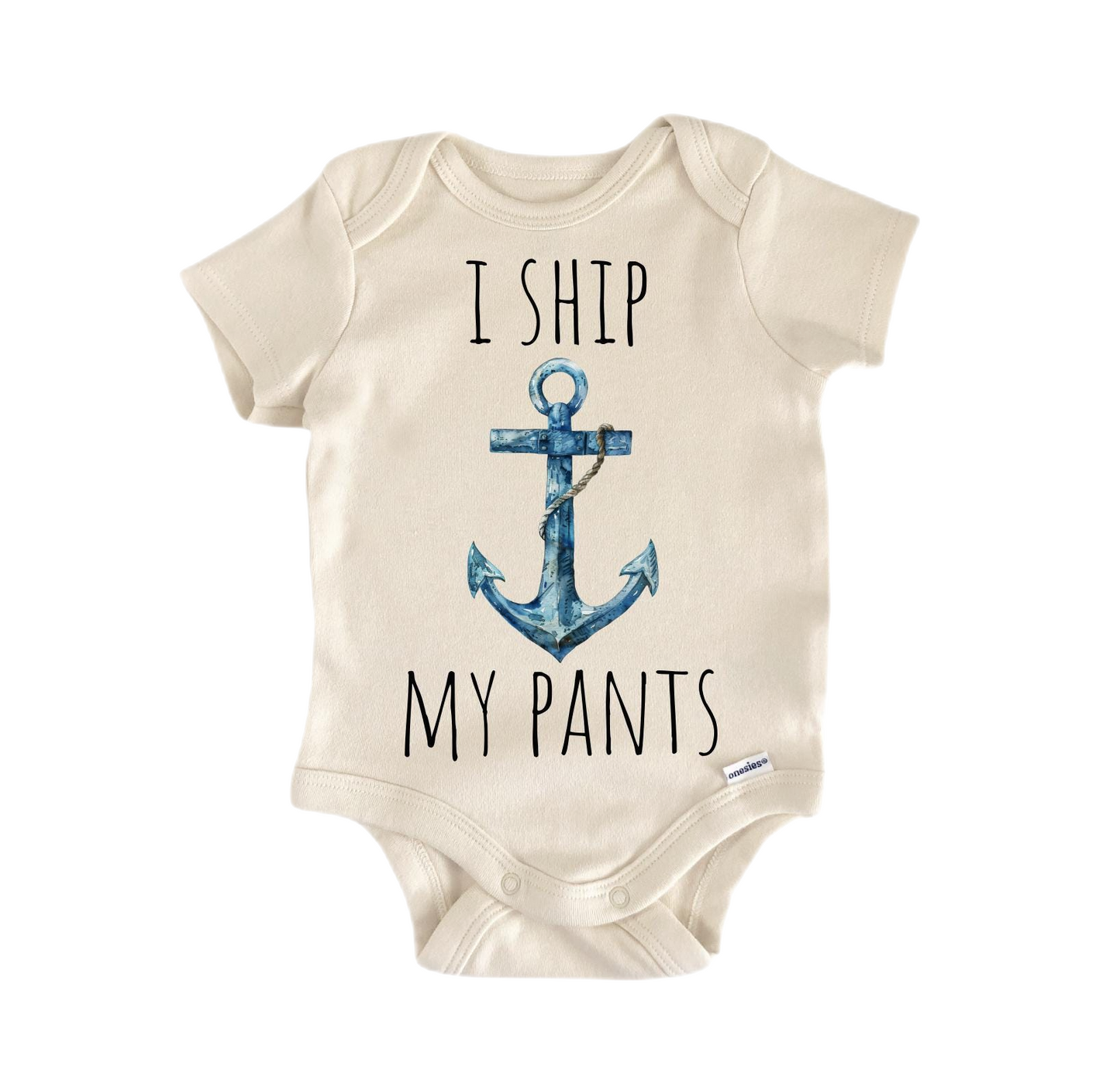 Ship My Pants Nautical Newborn Baby Onesie® Bodysuit