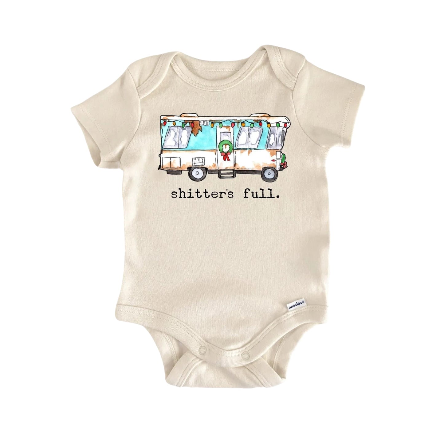 Shitters Full Rv Newborn Baby Onesie® Bodysuit