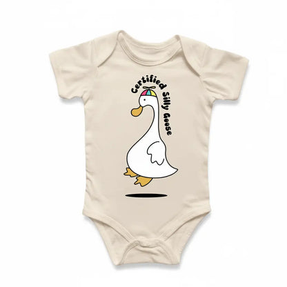 Silly Goose Flying Newborn Baby Onesie® Bodysuit