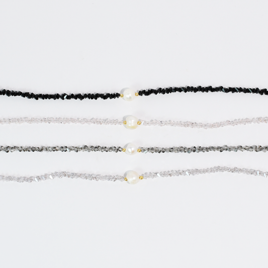 Single Glam Pearl Necklace