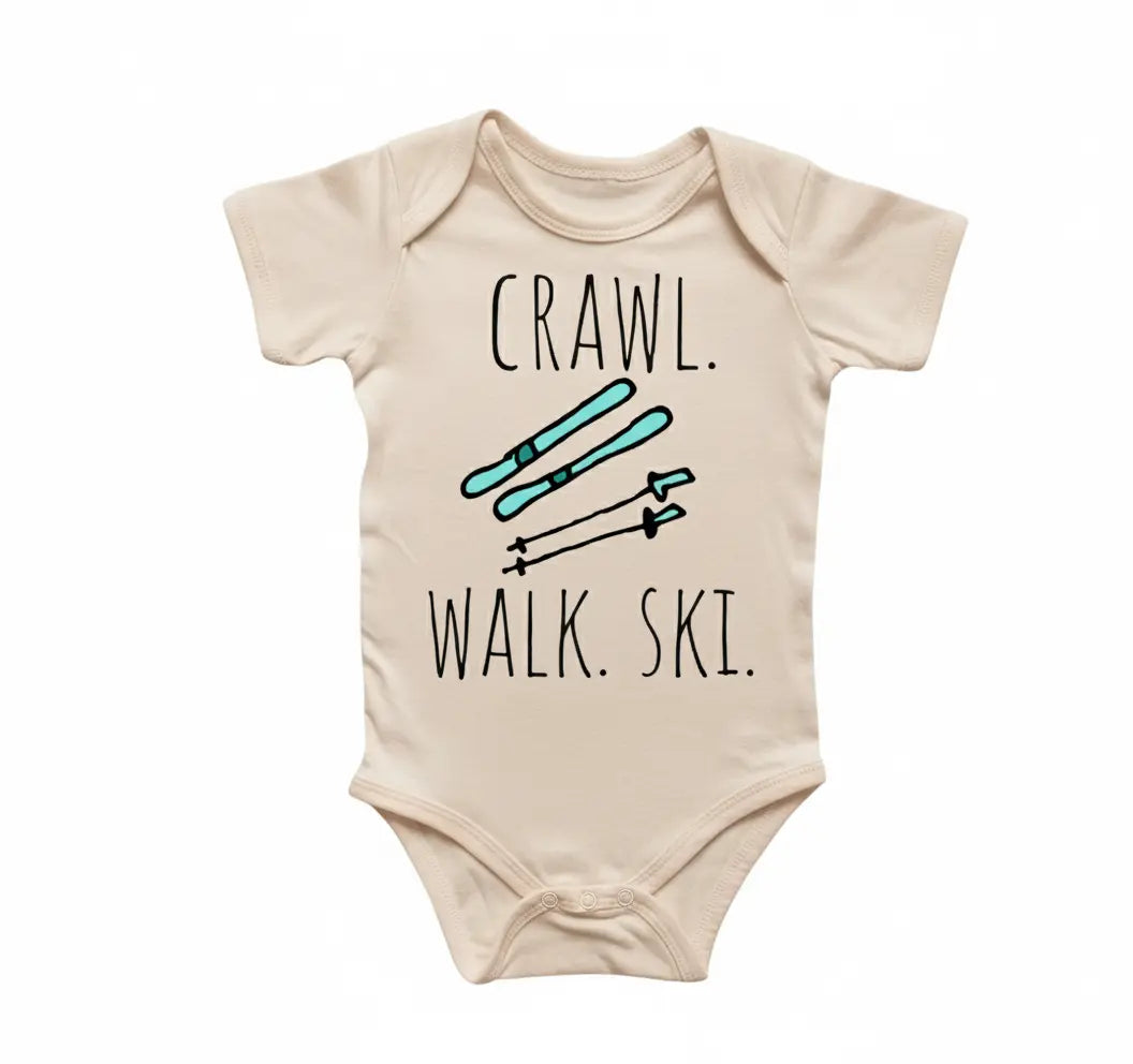Skiing Skier Newborn Baby Onesie® Bodysuit