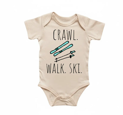 Skiing Skier Newborn Baby Onesie® Bodysuit
