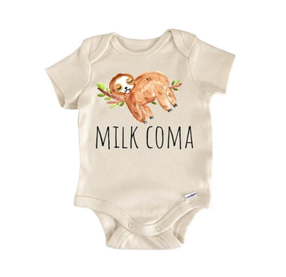 Sloth Milk Breastfed Newborn Baby Onesie® Bodysuit