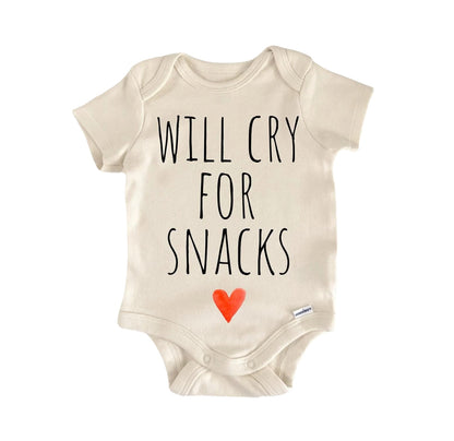 Snacks Foodie Newborn Baby Onesie® Bodysuit