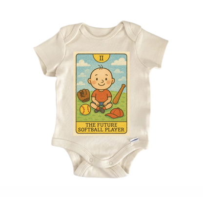 Softball Player Newborn Baby Onesie® Bodysuit