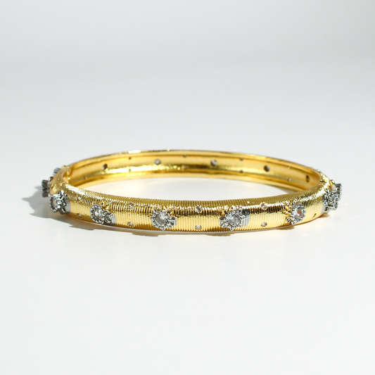 Sol Starburst Bangle Silver