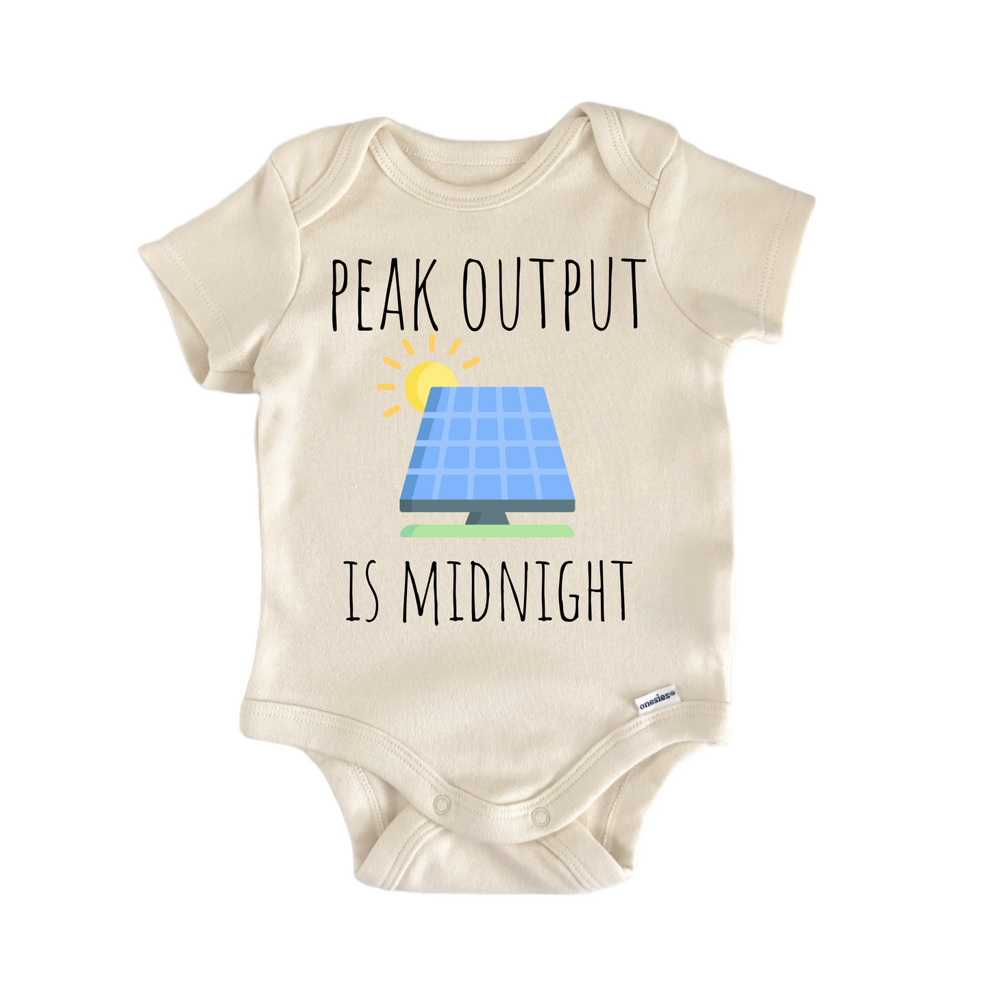 Solar Panel Energy Green Newborn Baby Onesie® Bodysuit
