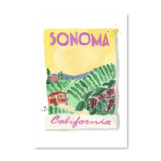 Sonoma Matchbook Art Print