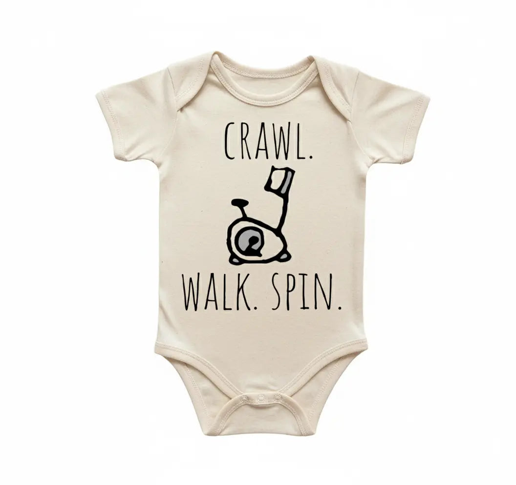 Spin Bike Newborn Baby Onesie® Bodysuit