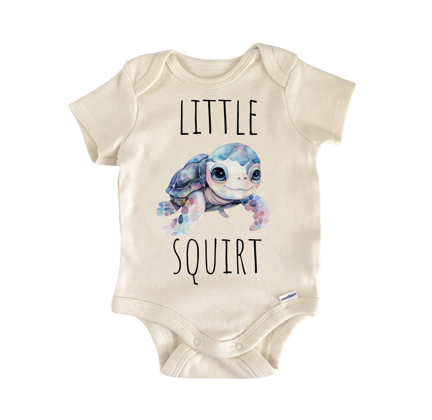 Squirt Turtle Newborn Baby Onesie® Bodysuit