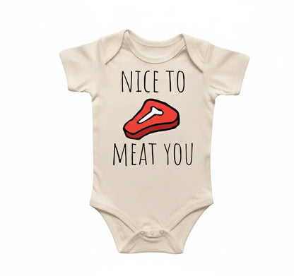 Steak Bbq Newborn Baby Onesie® Bodysuit GS1